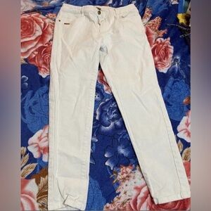 White Casual Pants